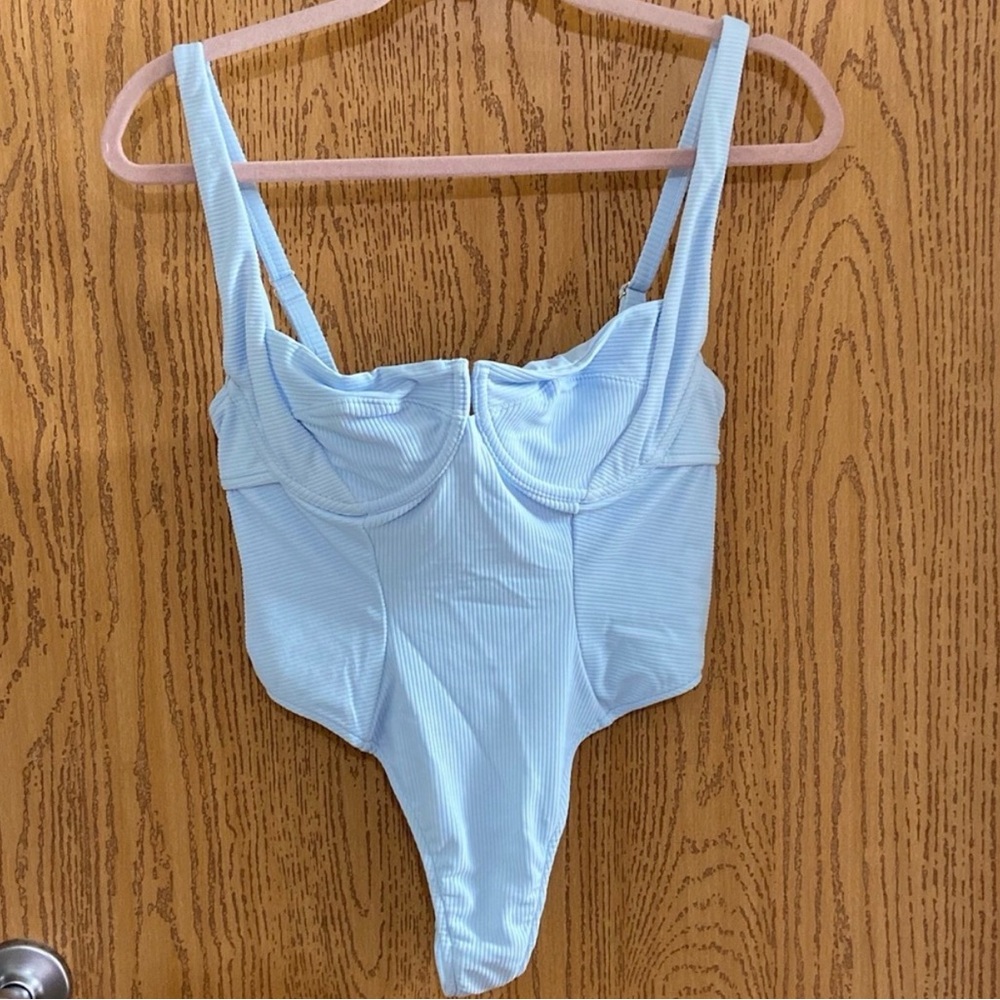 NWT Swimsuits For All x Camille Kostek Iconic Underwire Ribbed cheeky One Piece